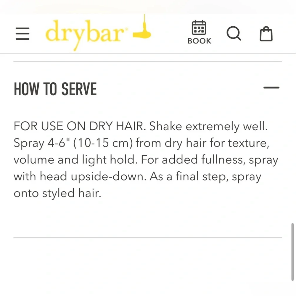 DRYBAR | Triple Sec | 3-in-1 Texturizing Finishing Hair Spray (Brand New!) 💘✨